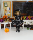 Spooky Spiders - dress, beret, tights & shoes for Little Darling Doll or other 33cm BJD