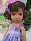 Spring Butterfly - dress, kerchief & sandals for Little Darling Doll or 33cm BJD