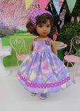 Spring Butterfly - dress, kerchief & sandals for Little Darling Doll or 33cm BJD