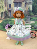 Spring Hedgehog - dress, hat, socks & shoes for Little Darling Doll or other 33cm BJD