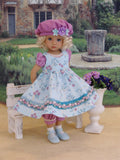 Spring Morning - jumper, romper, beret, socks & shoes for Little Darling Doll