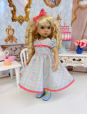 Springtime Plaid - dress, tights & shoes for Little Darling Doll or other 33cm BJD