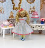 Springtime Plaid - dress, tights & shoes for Little Darling Doll or other 33cm BJD