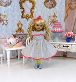 Springtime Plaid - dress, tights & shoes for Little Darling Doll or other 33cm BJD