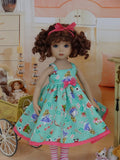 Springtime In Wonderland - dress, tights & shoes for Little Darling Doll