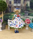 Stormy Weather - dress, tights & shoes for Little Darling Doll or other 33cm BJD