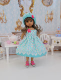 Sugared Plums - dress, hat & sandals for Little Darling Doll or 33cm BJD