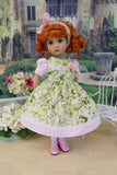 Summer Dogwood - dress, tights & shoes for Little Darling Doll or 33cm BJD