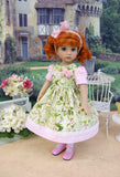 Summer Dogwood - dress, tights & shoes for Little Darling Doll or 33cm BJD