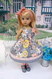 Summer Enchantment - dress, tights & shoes for Little Darling Doll or 33cm BJD