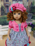 Summer Miss - dress, jacket, beret & sandals for Little Darling Doll or 33cm BJD