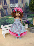 Summer Miss - dress, jacket, beret & sandals for Little Darling Doll or 33cm BJD