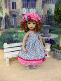 Summer Miss - dress, jacket, beret & sandals for Little Darling Doll or 33cm BJD