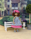 Summer Miss - dress, jacket, beret & sandals for Little Darling Doll or 33cm BJD
