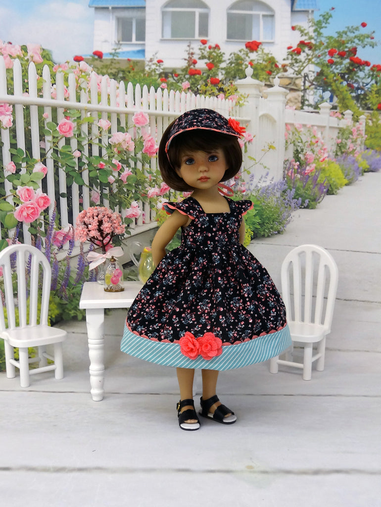 Summer Picnic - dress, visor & sandals for Little Darling Doll or othe Darling Lil' Bee Summer Picnic - dress, visor & sandals for Little Darling Doll or othe Darling Lil' Bee