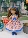 Summer Showers - dress, kerchief, socks & shoes for Little Darling Doll or 33cm BJD