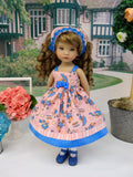 Summer Showers - dress, kerchief, socks & shoes for Little Darling Doll or 33cm BJD