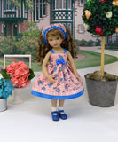 Summer Showers - dress, kerchief, socks & shoes for Little Darling Doll or 33cm BJD