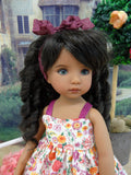 Sunset Bouquet - dress, tights & shoes for Little Darling Doll or 33cm BJD
