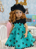 Suzie Seamstress - dress, beret, socks & shoes for Little Darling Doll