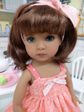 Sweet Apple - dress, tights & shoes for Little Darling Doll or 33cm BJD