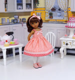Sweet Apple - dress, tights & shoes for Little Darling Doll or 33cm BJD