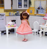 Sweet Apple - dress, tights & shoes for Little Darling Doll or 33cm BJD