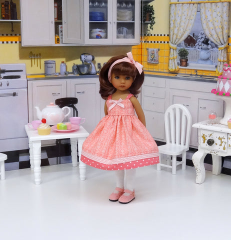 Sweet Apple - dress, tights & shoes for Little Darling Doll or 33cm BJD