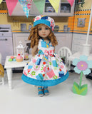 Sweet Cupcakes - dress, hat & sandals for Little Darling Doll or 33cm BJD