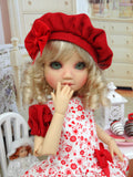 Sweet Love - dress, beret, tights & shoes for Little Darling Doll