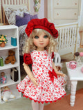 Sweet Love - dress, beret, tights & shoes for Little Darling Doll