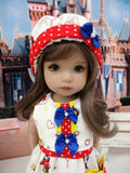 Sweet Minnie - romper, hat, socks & shoes for Little Darling Doll