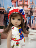 Sweet Minnie - romper, hat, socks & shoes for Little Darling Doll