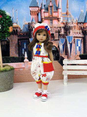 Sweet Minnie - romper, hat, socks & shoes for Little Darling Doll