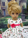 Sweet Rose - dress, tights & shoes for Little Darling Doll or other 33cm BJD