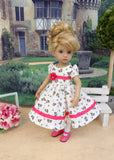 Sweet Rose - dress, tights & shoes for Little Darling Doll or other 33cm BJD