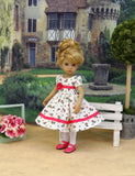Sweet Rose - dress, tights & shoes for Little Darling Doll or other 33cm BJD