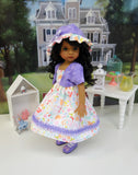 Tiddliwinks - dress, jacket, hat, tights & shoes for Little Darling Doll or other 33cm BJD