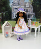 Tiddliwinks - dress, jacket, hat, tights & shoes for Little Darling Doll or other 33cm BJD