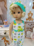 Tiny Elephant - romper, hat, socks & shoes for Little Darling Doll or 33cm BJD