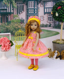 Tiny Terrier - dress, hat, tights & shoes for Little Darling Doll or 33cm BJD