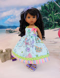 Underwater Treasures - dress & sandals for Little Darling Doll or 33cm BJD