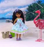 Underwater Treasures - dress & sandals for Little Darling Doll or 33cm BJD