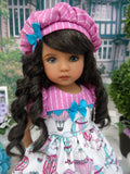 Up, Up & Away - dress, hat, tights & shoes for Little Darling Doll or 33cm BJD