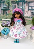 Up, Up & Away - dress, hat, tights & shoes for Little Darling Doll or 33cm BJD