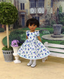 Vibrant Violet - dress, tights & shoes for Little Darling Doll or other 33cm BJD