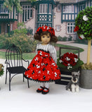 Walk a Scottie - dress, hat, tights & shoes for Little Darling Doll or 33cm BJD