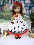 Walk the Dog - dress, socks & shoes for Little Darling Doll or 33cm BJD