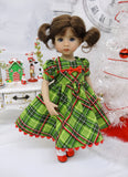 Whoville Plaid - dress, tights & shoes for Little Darling Doll or other 33cm BJD