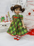 Whoville Plaid - dress, tights & shoes for Little Darling Doll or other 33cm BJD